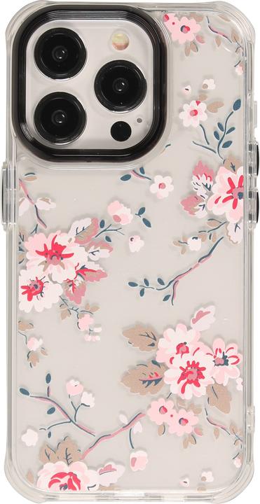 Produktbild PhoneLook Hülle Straffes Gummi Silikon mit verstärkten Ecken blühende Kirschblüte (Apple iPhone 15 Pro Max)