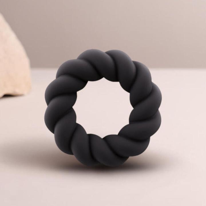 Actual product image Rocks-Off Twist - Non-Vibrating Cockring - Black