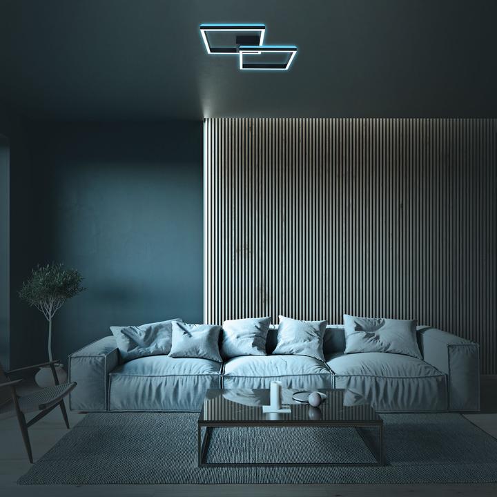Produktbild Briloner RGB CCT LED Deckenleuchte, schwarz, LED/40W (1900 lm)