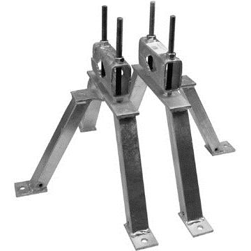 Televes Mauerhalterung für Masten bis 89 mm WA 440 (Diverse), TV Zubehör, Silber