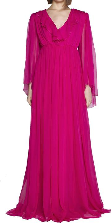 Image du produit Gucci Robe midi en soie (40)