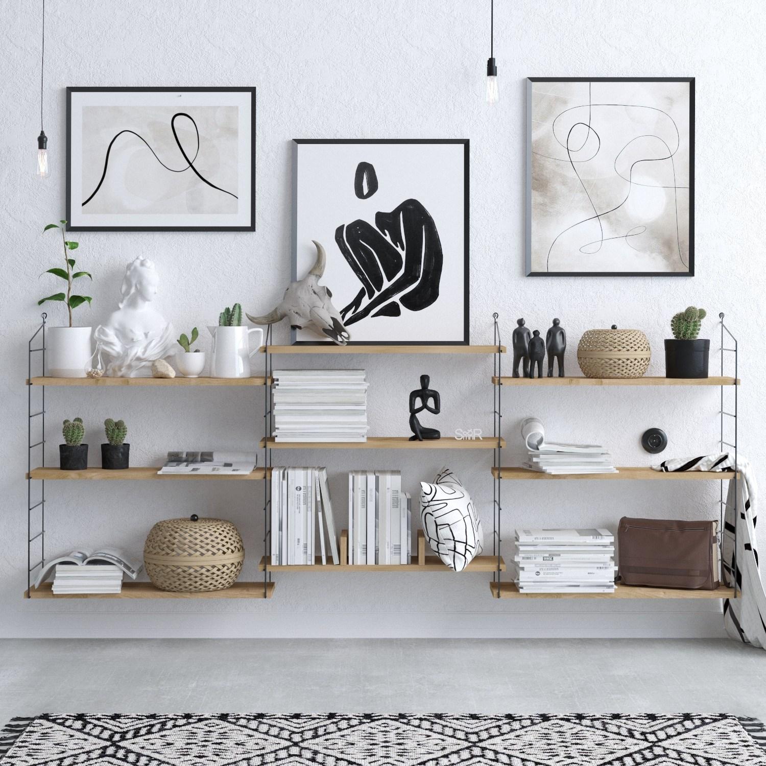 Thumbnail - Kalune Design, Regal, Laura (85 x 20 x 216 cm)