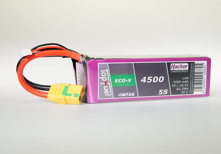 Image du produit Hacker Pack LiPo TF ECO-X 4500mAh 5S MTAG (18.50 V, 4500 mAh)