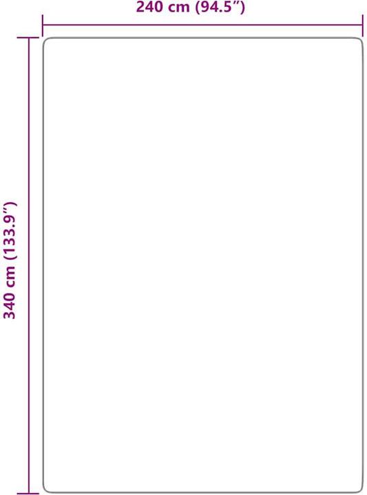 Produktbild vidaXL Shaggy-Teppich