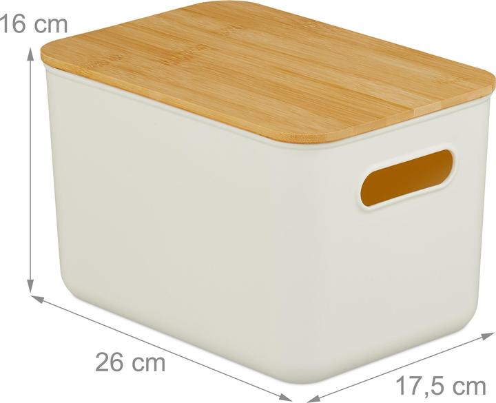 Actual product image Relaxdays 2x storage box (26 cm, 2x)