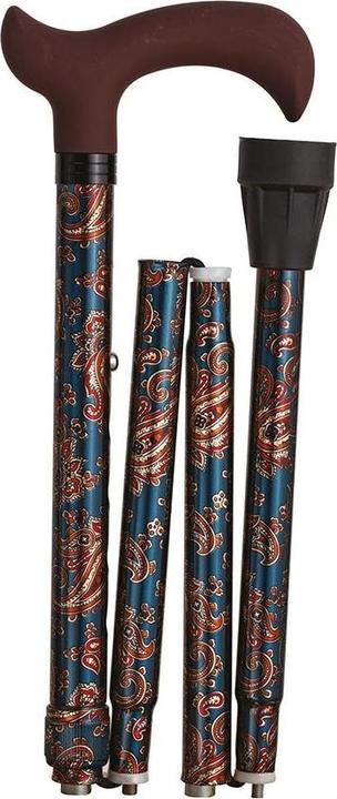 Immagine prodotto Herdegen Bastone in metallo Moda pieghevole Kashmir Fantasie con impugnatura morbida Derby