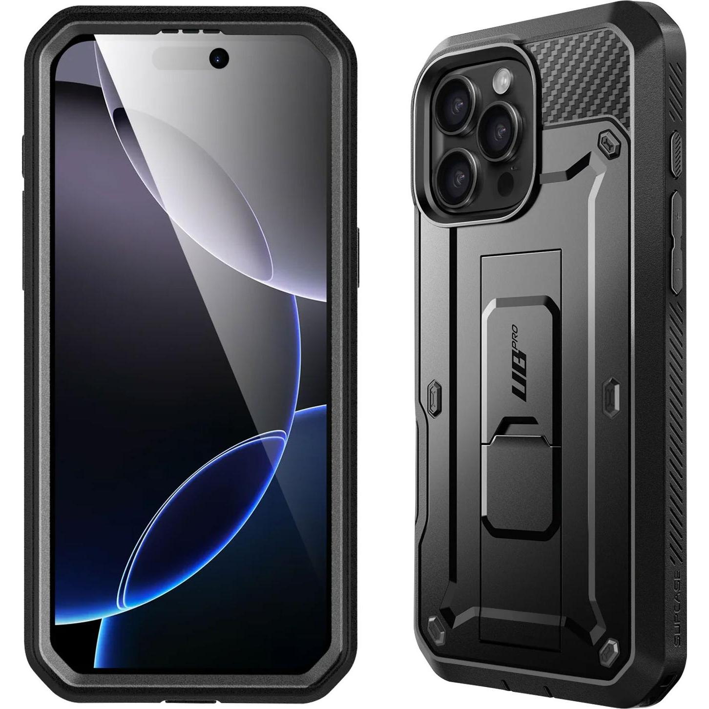 Thumbnail - Supcase Unicorn Beetle Pro Rundum-Hülle (Apple iPhone 16 Pro), Smartphone Hülle, Schwarz