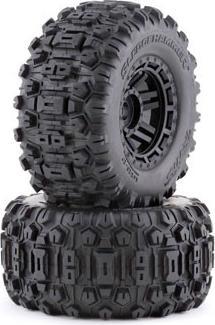 Immagine prodotto Traxxas Pneumatico su cerchio nero (doppio battistrada 2.8/3.6) Sledgehammer