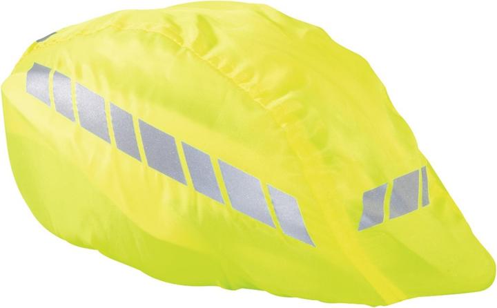 Hama Helmüberzug für Fahradhelme, reflektierend, wasserabweisend, Neongelb