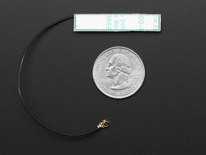 Adafruit Mini antenne WiFi flexible 2.4GHz avec connecteur uFL 100mm (Antenne)