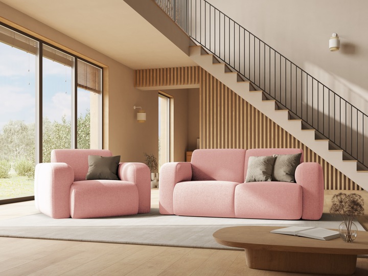 Actual product image Micadoni Sofa, "Molino", 2 Seats, 170x95x72Made in Europe (2 person sofa, 3-seater, 4-seater)