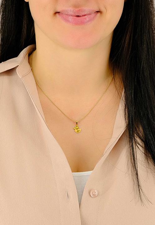 Image du produit Muau Pendant duck yellow gold 750, 18x11mm (Or jaune 750/18K)