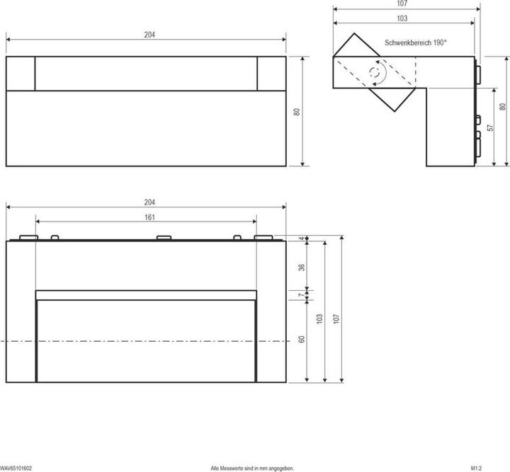 Produktbild EVN-Lichttechnik LED-Wandleuchte (1000 lm, IP65)
