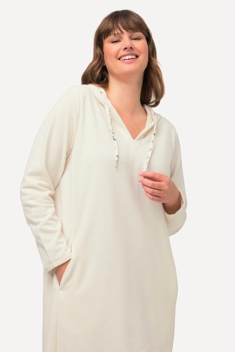 Produktbild Ulla Popken Loungewear-Kleid, kuschelweich, Kapuze, Langarm (42, 44)