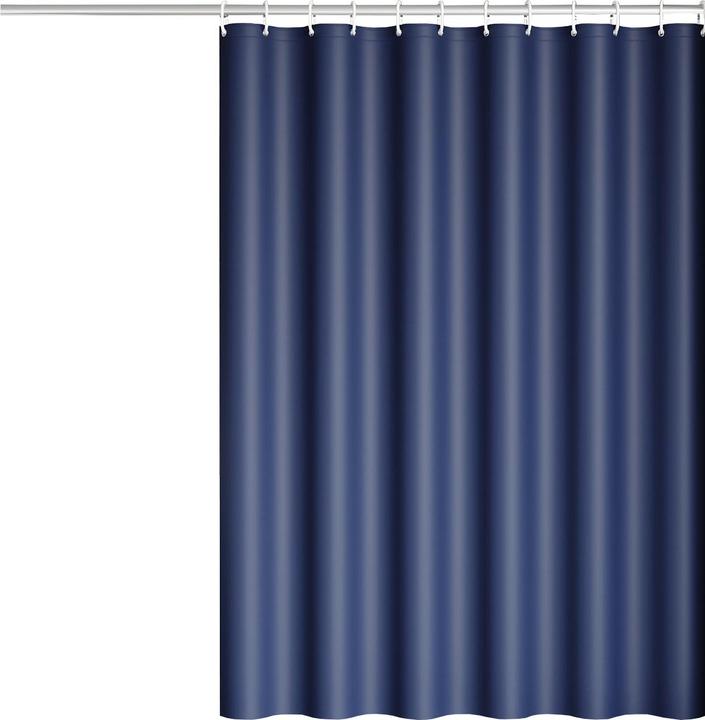 Actual product image Lobwerk Duschvorhang 180x200cm Wasserdicht Badewannenvorhang Anti Schimmel Wannenvorhang mit Ringe (180 x 200 cm)