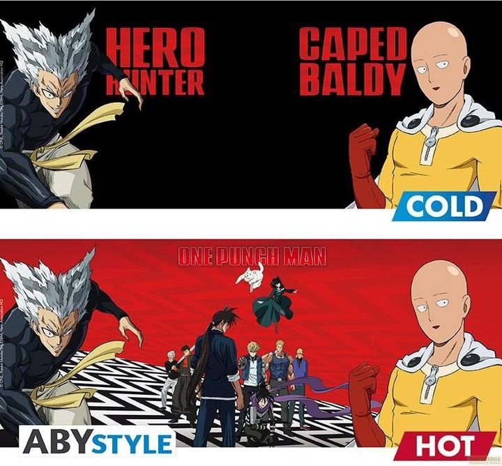 Produktbild ABYstyle One Punch Man Tazza 460ml Heat Change Saitama & Garou (460 ml, 2 x)