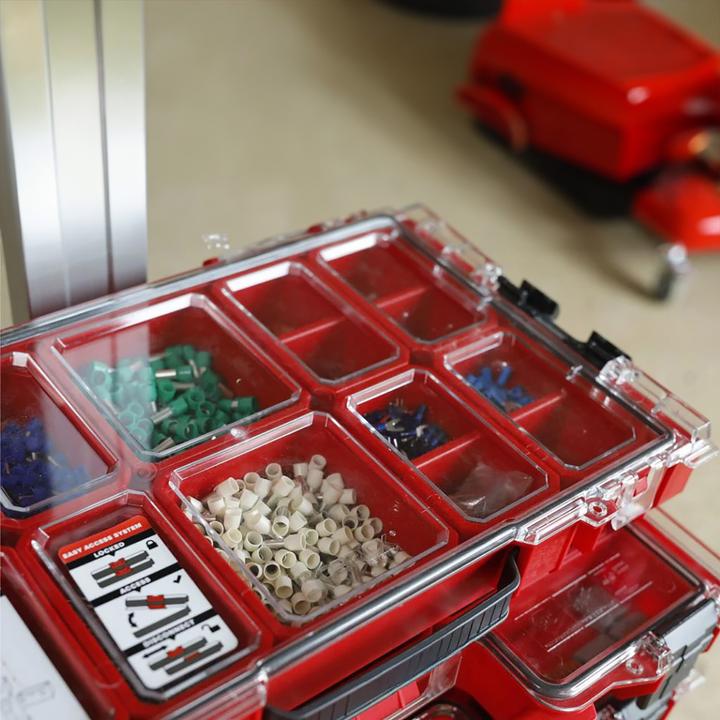 Productafbeelding Tool Brothers Toolbrothers RHINO PRO Organiser 200 RED ULTRA HD stapelbaar 452 x 296 x 79 mm 6 l IP54 met 8 inlays