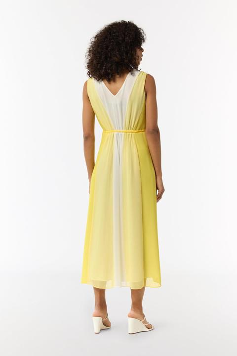 Actual product image Comma Kleid Chiffon-Kleid mit elastischer Taille und Bindeband (38)