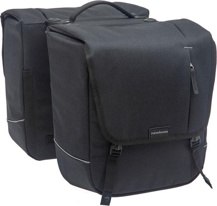 New Looxs fietstas NewLooxs Nova Double Racktime 2 32 liter - 35 x 15 x 35 cm - zwart (32 l, Draagtas)