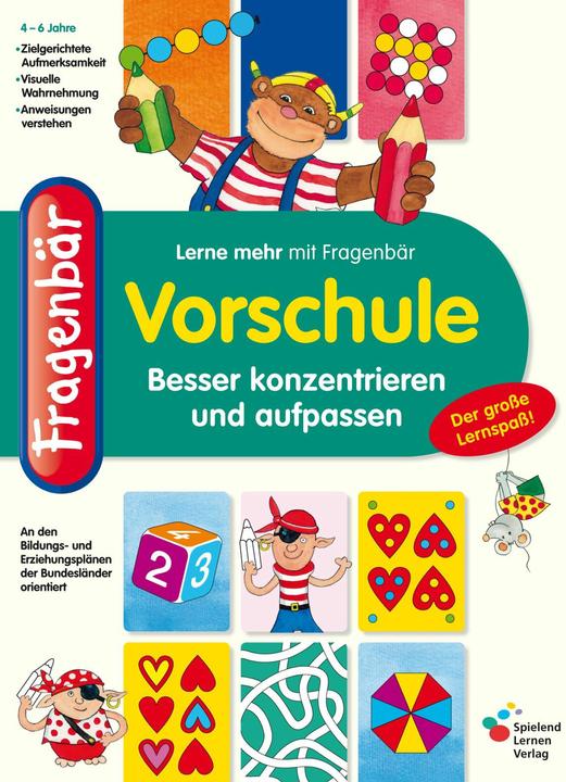 Produktbild Vorschule. Besser konzentrieren und aufpassen (Deutsch, Vera Lohmann, 2012)