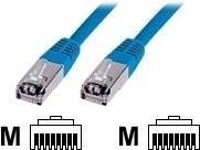 Produktbild Digitus CAT 5e SF-UTP Patchkabel PVC AWG 26/7 Länge 0,5 m Farbe Blau (SF/UTP, CAT5e, 0.50 m)