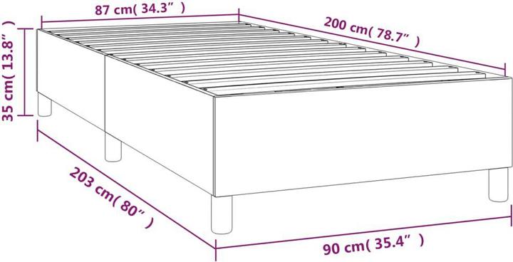 Image du produit vidaXL Boxspringbettgestell (90 x 200 cm)