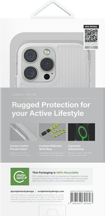 Image du produit Uniq Combat Active Magclick Charging Case for iPhone 16 Pro - White (Apple iPhone 16 Pro)