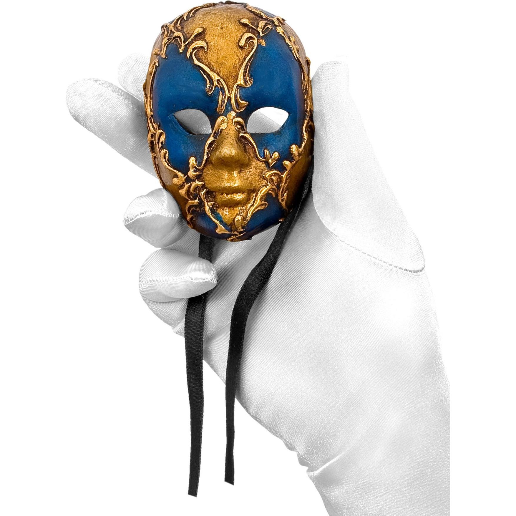 Maskworld Volto mini scacchi oro blu