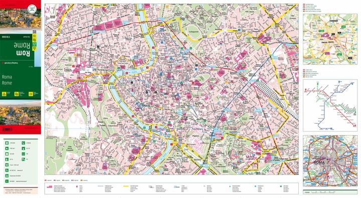 Immagine prodotto Roma, Mappa della città 1:10.000, freytag & berndt