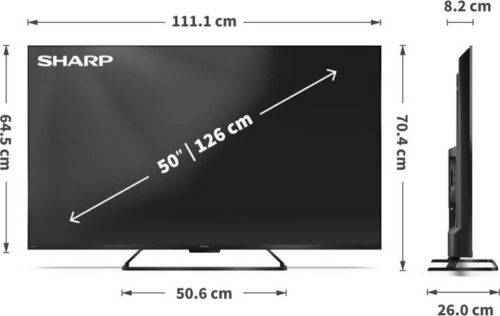 Image du produit Sharp 50HR7265E (50", QLED, 4K)