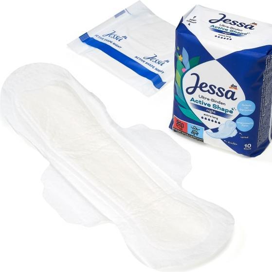 Actual product image dm Jessa Active Shape (1 x, Sanitary pads)