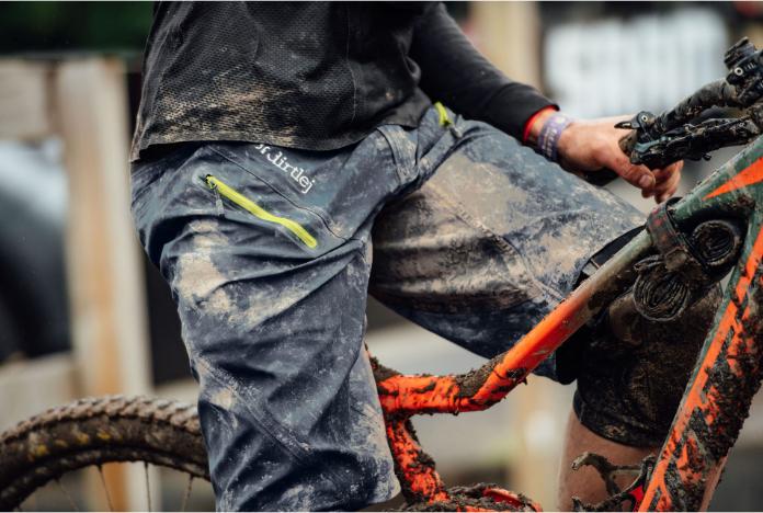 Image du produit dirtlej Trailscout Shorts Waterproof, bleu/citron vert, XXL (XXL)