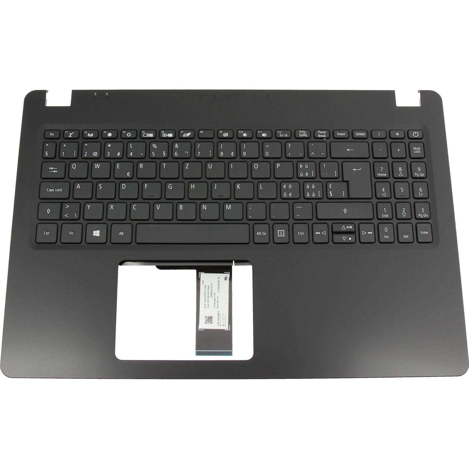 Acer 6B.HF8N2.015, Notebook Ersatzteile, Schwarz
