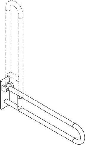 Produktbild Hewi Stützklappgriff SERIE 801 d= 33mm 850mm reinweiss