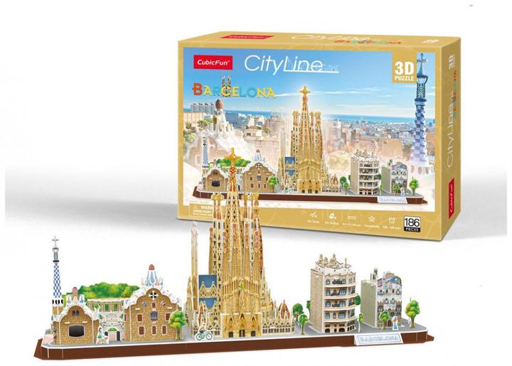 Produktbild Cubicfun CUBIC FUN Barcelona (186 Teile)