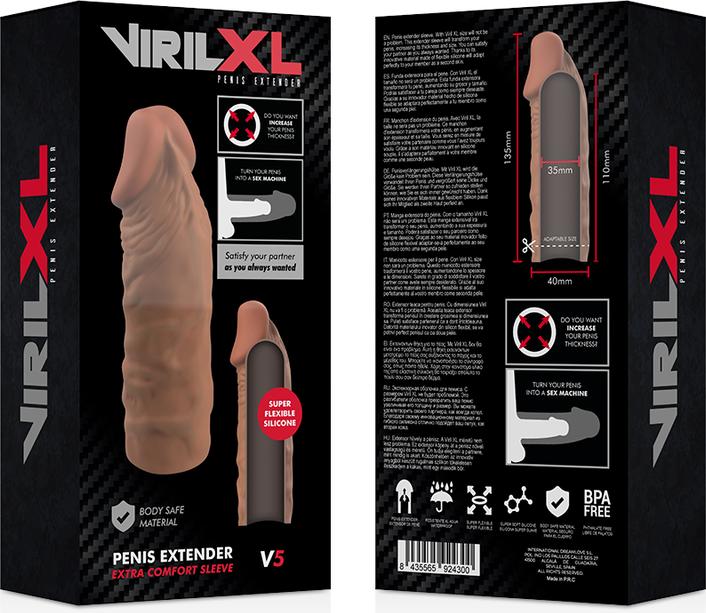 Produktbild Virilxl Extension De Pene Liquid Silicone V5 Marron