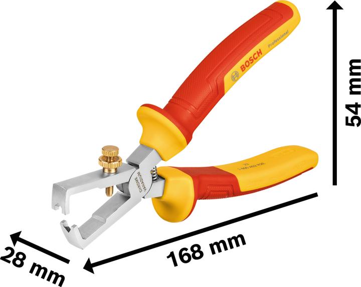 Productafbeelding Bosch Professional VDE draadstripper (168 mm)