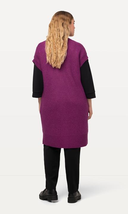 Actual product image Ulla Popken Knit Sleeveless Wrap Cardigan (50, 52)