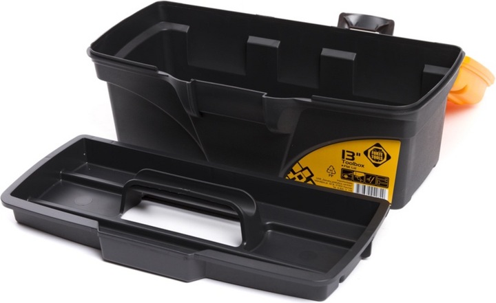 Image du produit Forte tools Toolbox en 16,5x13,6x32 cm, boîte à outils, mallette avec languettes métalliques et organe interne (1 pièces)