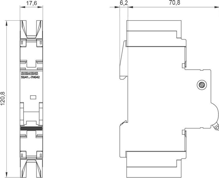 Produktbild Siemens SIEM 5SJ4106-7HG42 Leitungsschutzschalter 10kA, 1pol. C, 6A