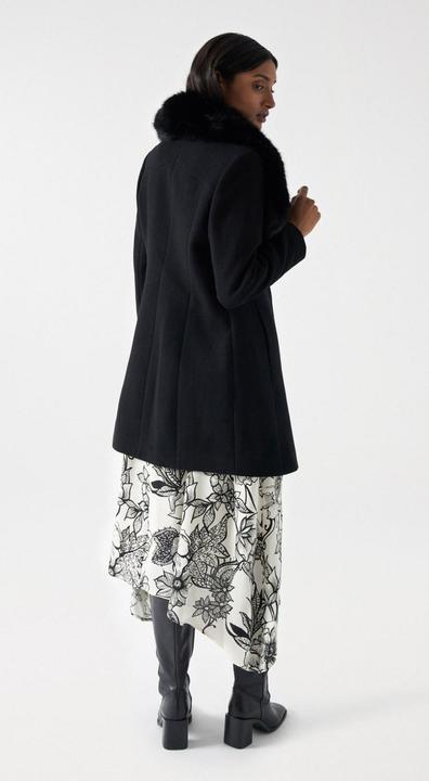 Image du produit Salsa Jeans Manteau en laine Wool Coat With Fur Collar