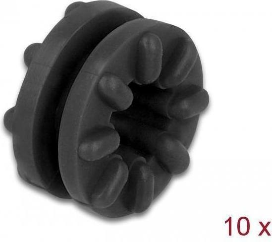 Delock Anti Vibrations Tülle schwarz 10 Stück