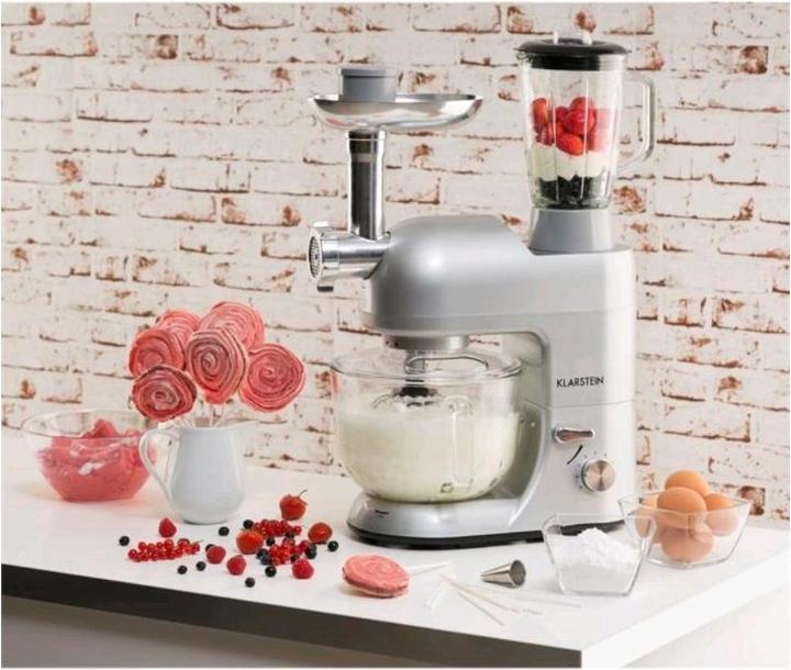 Actual product image Klarstein Lucia Argentea 2G Kitchen Machine Silver (1300 W)