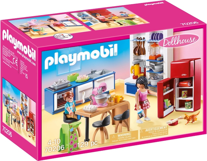 Produktbild Playmobil Familienküche (70206, Playmobil Dollhouse)