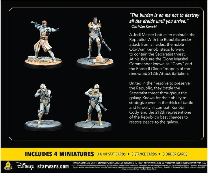 Immagine prodotto Atomic Mass Games Star Wars: Shatterpoint - Pacchetto Squad Hello There (Ciao, come va?) Espansione (Multilingue)