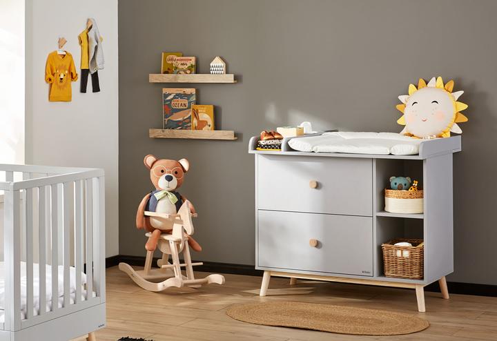 Immagine prodotto Pinolino Set per la cameretta dei bambini 'Dusk' grande, 3 pezzi. (Culla, Armadi bambini, Fasciatoio)