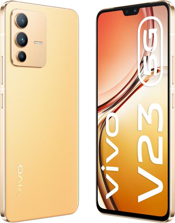 Produktbild Vivo V23 5G (256 GB, Sunshine Gold, 6.40", Dual SIM, 5G)