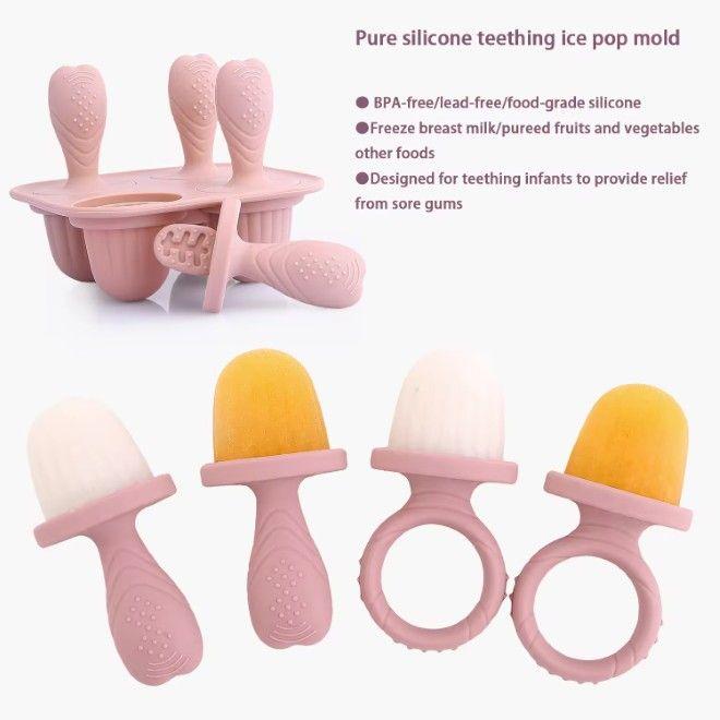 Actual product image MU Classic Silikon Eisform für Eis am Stiel 4er Set