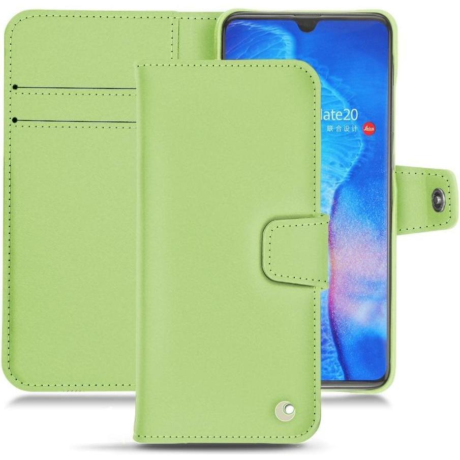 Noreve Lederschutzhülle Wallet (Huawei Mate 20), Smartphone Hülle, Grün