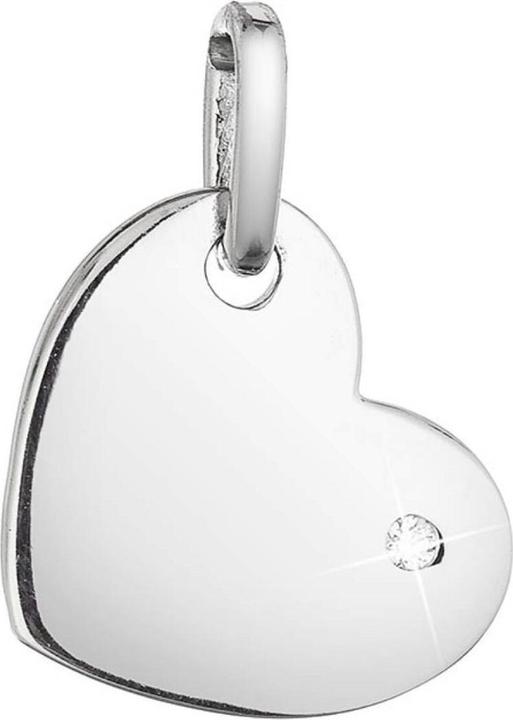 Image du produit Evolution Group - Silver pendant Heart with zircon 14020.1 (Argent)